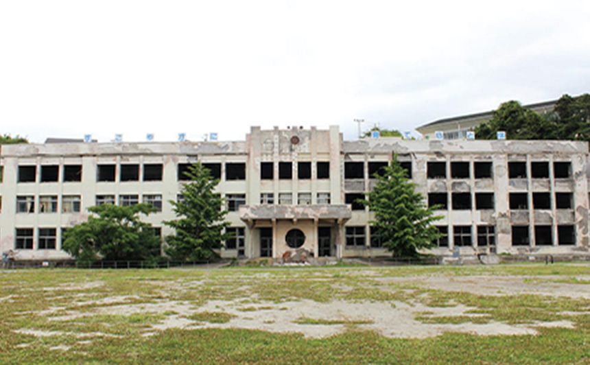 石巻市震災遺構門脇小学校